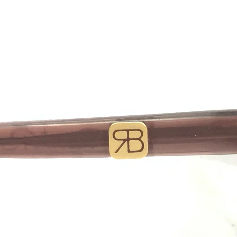 Vintage Renato Balestra Sunglasses RB02-522 Clear Brown Frames with Blue Lenses